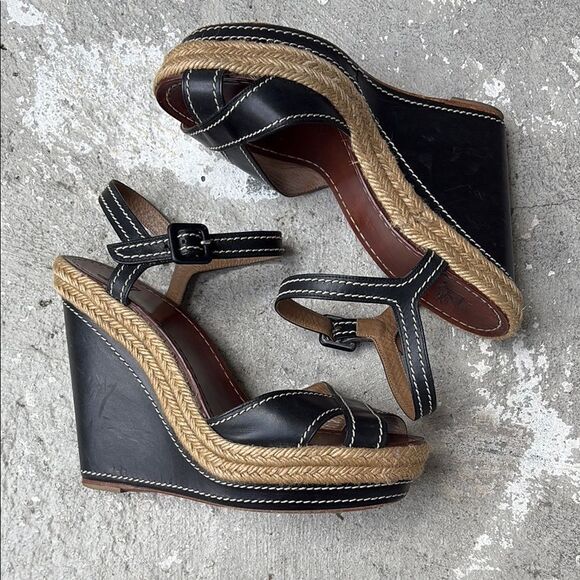 Christian Louboutin wedge rope platforms - Picture 1 of 12